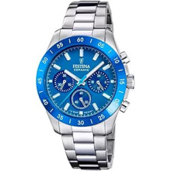 Orologio Uomo Festina Ceramic F20693/4 Acciaio Silver 39mm