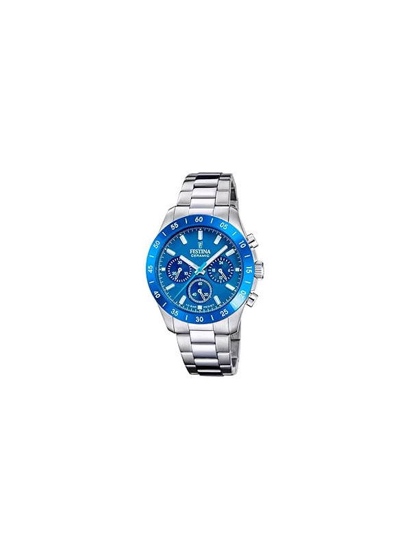 Orologio Uomo Festina Ceramic F20693/4 Acciaio Silver 39mm