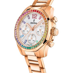 Orologio Donna Cronografo Festina Boyfriend F20639/2 Acciaio Rosa