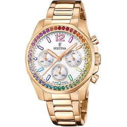 Orologio Donna Cronografo Festina Boyfriend F20639/2 Acciaio Rosa