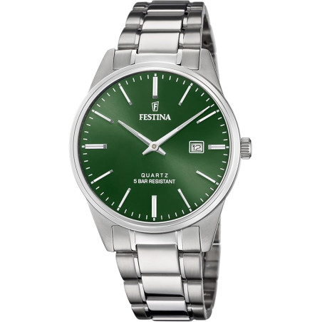 Orologio Uomo Festina Acero Clasico F20511/5 Acciaio Silver 40mm