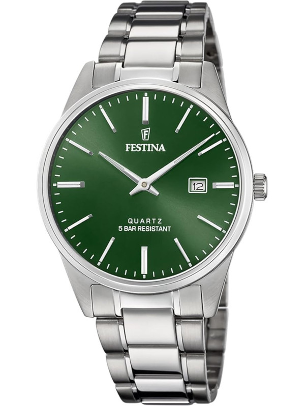 Orologio Uomo Festina Acero Clasico F20511/5 Acciaio Silver 40mm