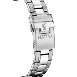 Orologio Uomo Cronografo Festina Timeless Chronograph F20694/3 Acciaio Silver