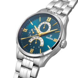 Orologio Uomo Multifunzione Festina F16822/A Acciaio Silver