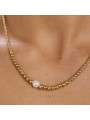 Collana Donna Brosway in acciaio oro con sfere e perla BPC04 Perfect