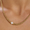 Collana Donna Brosway in acciaio oro con sfere e perla BPC04 Perfect