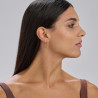 Orecchini Donna a cerchio Brosway Perfect BPC29 Acciaio Oro