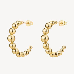 Orecchini Donna a cerchio Brosway Perfect BPC29 Acciaio Oro