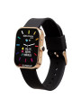 Orologio Smartwatch Unisex Superga Uniko SWT-STC003 Cassa Oro Rosa Cinturino Nero
