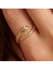 Anello Donna Brosway Serpente Chakra BHKR006 Acciaio Oro