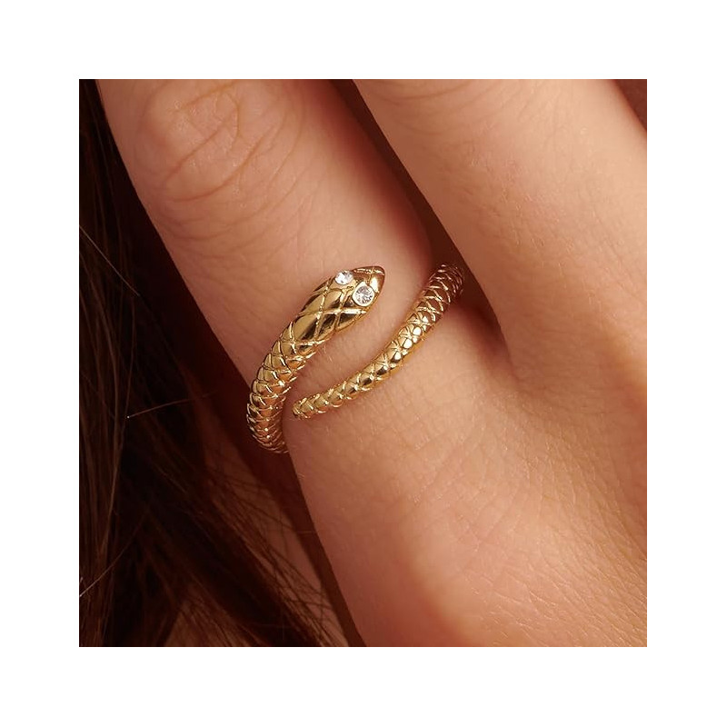 Anello Donna Brosway Serpente Chakra BHKR006 Acciaio Oro