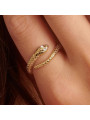 Anello Donna Brosway Serpente Chakra BHKR006 Acciaio Oro