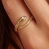 Anello Donna Brosway Serpente Chakra BHKR006 Acciaio Oro
