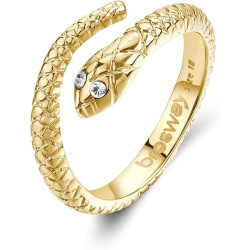 Anello Donna Brosway Serpente Chakra BHKR006 Acciaio Oro