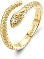 Anello Donna Brosway Serpente Chakra BHKR006 Acciaio Oro