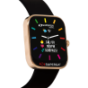 Orologio Smartwatch Unisex Superga Uniko SWT-STC003 Cassa Oro Rosa Cinturino Nero