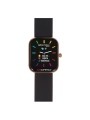 Orologio Smartwatch Unisex Superga Uniko SWT-STC003 Cassa Oro Rosa Cinturino Nero