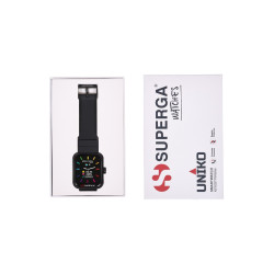 Orologio Smartwatch Unisex Superga Uniko SWT-STC001 Cinturino Silicone Nero 42mm