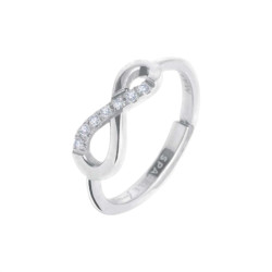 Anello Donna Maruù 31an0015w-m Sparkles Infinito Acciaio Silver