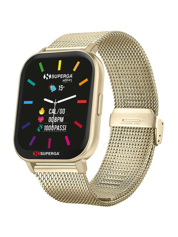 Orologio Smartwatch Superga Donna Ink SW-STC012 Cassa Alluminio Oro Giallo 42mm