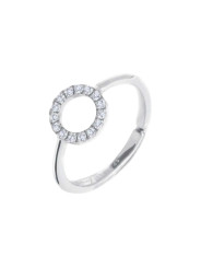 Anello Donna Marlù' Sparkles 31an0016w-m Acciaio Silver Zirconi