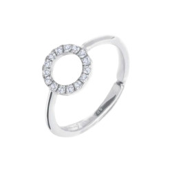Anello Donna Marlù' Sparkles 31an0016w-m Acciaio Silver Zirconi