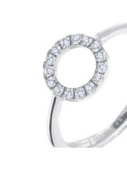 Anello Donna Marlù' Sparkles 31an0016w-m Acciaio Silver Zirconi