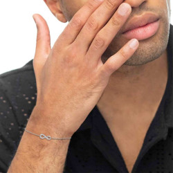 Bracciale Donna Marlù Sparkles 31br0017-w Acciaio Zirconi Infinito