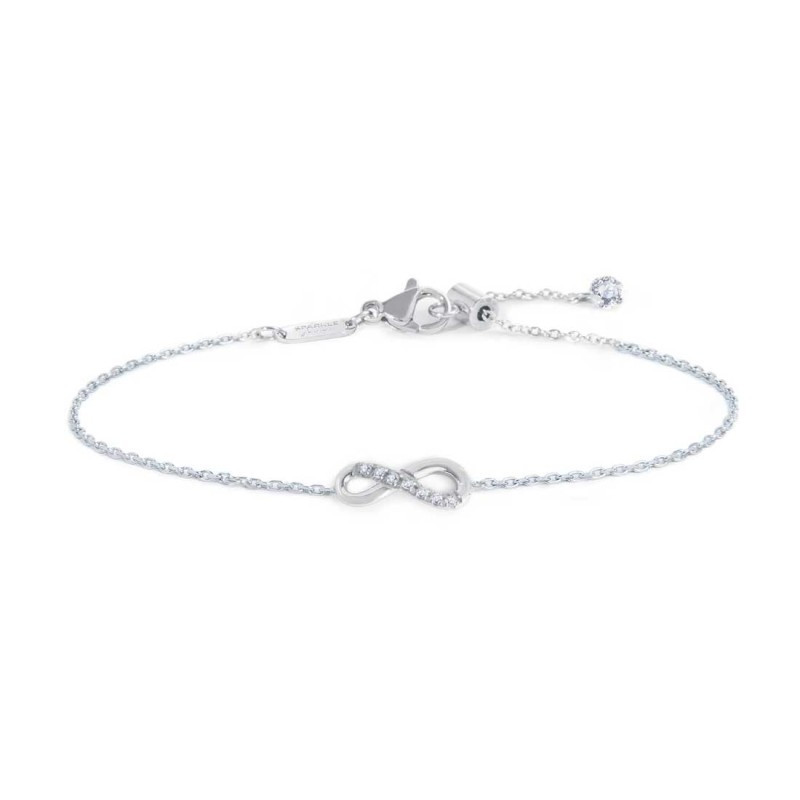Bracciale Donna Marlù Sparkles 31br0017-w Acciaio Zirconi Infinito