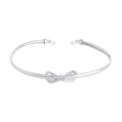 Bracciale Donna Marlù Sparkles Rigido 31br0020-w Zirconi Infinito