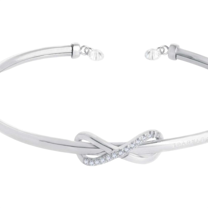 copy of Bracciale Donna Marlù Sparkles 31br0017-w Acciaio Zirconi Infinito