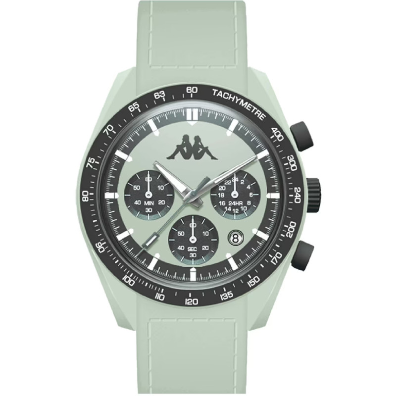 Orologio Cronografo Donna Kappa KW-043 Cinturino in Silicone Verde Cassa 45mm Orologio Cronografo Donna Kappa KW-043 Cinturino in Silicone Verde Cassa 45mm