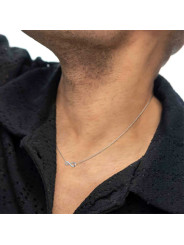 Collana Donna Marlù in Acciaio con infinito e zirconi 31CN0008-W