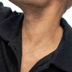 Collana Donna Marlù in Acciaio con infinito e zirconi 31CN0008-W