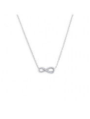 Collana Donna Marlù in Acciaio con infinito e zirconi 31CN0008-W