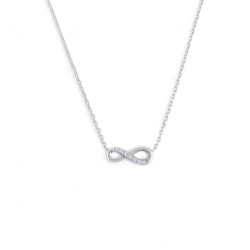 Collana Donna Marlù in Acciaio con infinito e zirconi 31CN0008-W