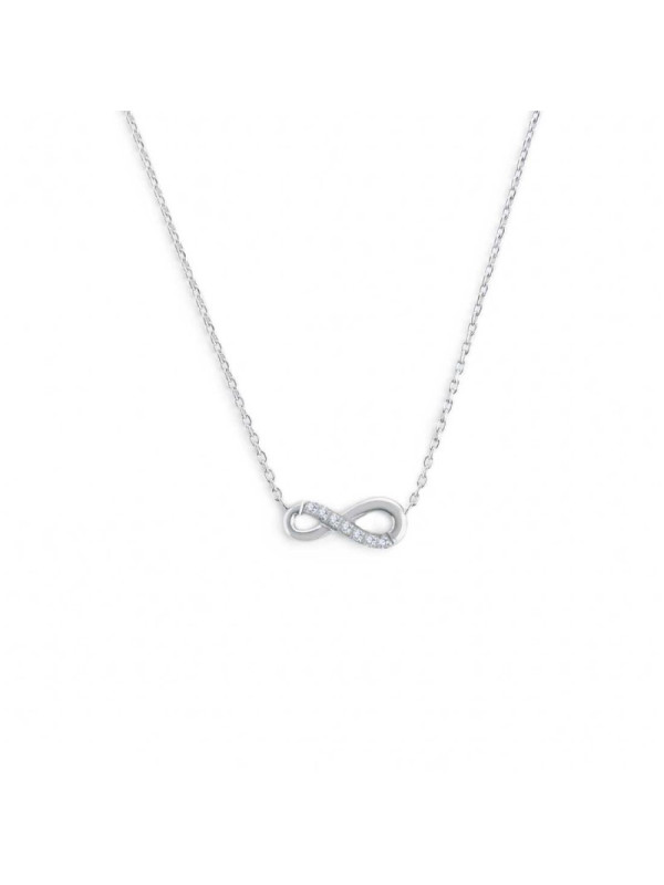 Collana Donna Marlù in Acciaio con infinito e zirconi 31CN0008-W
