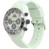 Orologio Cronografo Donna Kappa KW-043 Cinturino in Silicone Verde Cassa 45mm