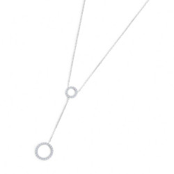 copy of copy of Collana Donna Marlù in Acciaio con infinito e zirconi 31CN0008-W
