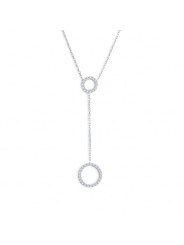 copy of copy of Collana Donna Marlù in Acciaio con infinito e zirconi 31CN0008-W