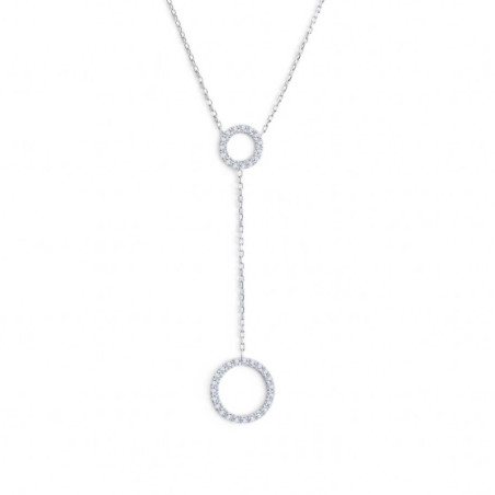 copy of copy of Collana Donna Marlù in Acciaio con infinito e zirconi 31CN0008-W