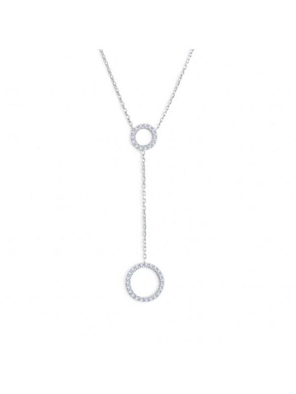 copy of copy of Collana Donna Marlù in Acciaio con infinito e zirconi 31CN0008-W