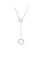 copy of copy of Collana Donna Marlù in Acciaio con infinito e zirconi 31CN0008-W