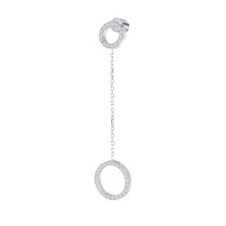 copy of copy of copy of copy of copy of Monorecchino Donna Marlù in acciaio a cerchio 28,50mm con zirconi 31OR0027-W