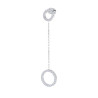 copy of copy of copy of copy of copy of Monorecchino Donna Marlù in acciaio a cerchio 28,50mm con zirconi 31OR0027-W