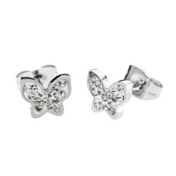 Orecchini Donna Marlù 18OR028 a lobo farfalla con cristalli