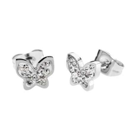 Orecchini Donna Marlù 18OR028 a lobo farfalla con cristalli