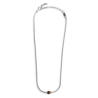 Collana Uomo Marlù catena snake in acciaio e occhio di tigre 13CO0153-M