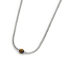 Collana Uomo Marlù catena snake in acciaio e occhio di tigre 13CO0153-M
