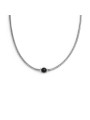 Collana Uomo catena snake Marlù in acciaio con sfera onice 13CO0153-N
